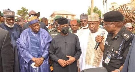 Photos Osinbajo Visits Scene Of Kano Gas Explosion Thecable