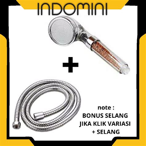 Jual Indomini Shower Kepala Mandi Paket Lubang Tekanan Tinggi