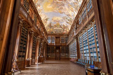 Old Baroque Library Stock Photo Image Of Volume Austrian