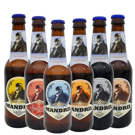 Cerveza Artesana Mandril Variada 2 Unidades De 6 Cervezas Distintas