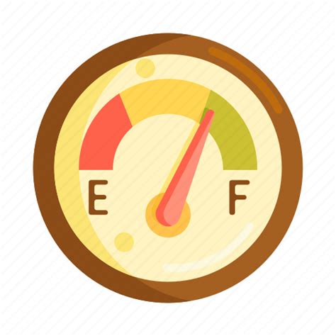 Fuel, fuel gauge, gauge, meter icon