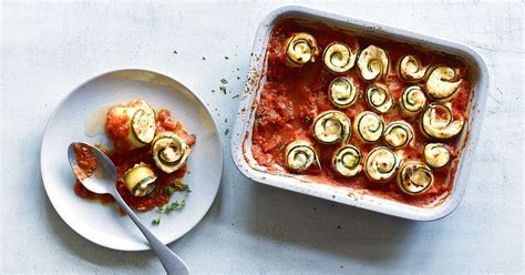 Rouleaux de courgettes à la ricotta gratinés Recette