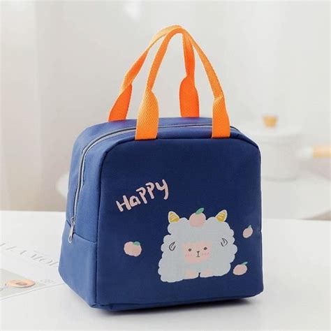 Sac Lunch Isol De Dessin Anim Mignon Pochette Bento Durable Bo Te