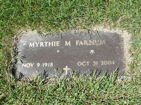 Myrthie Marie Bauer Farnum Find A Grave Memorial