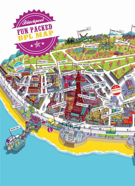 Blackpool Theme Park Map