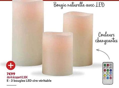 Promo Bougies Led Cire V Ritable Chez Gifi