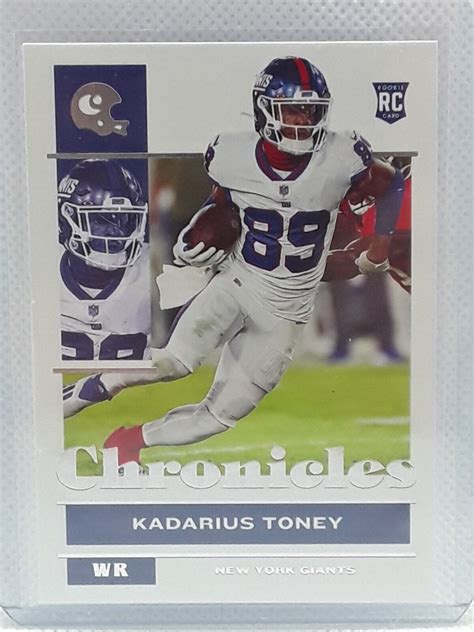 Kadarius Toney Chronicles Football Rc New York Giants Ebay