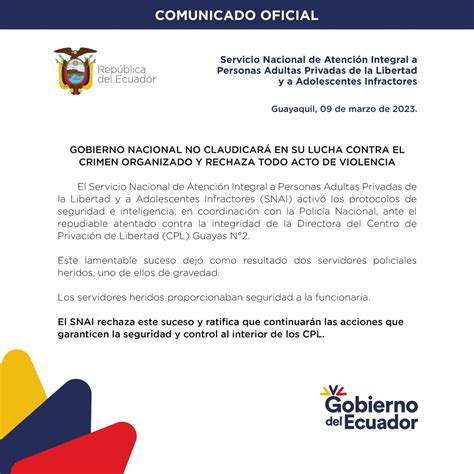 Ministerio Del Trabajo Ecuador On Twitter RT SNAI Ec El Servicio