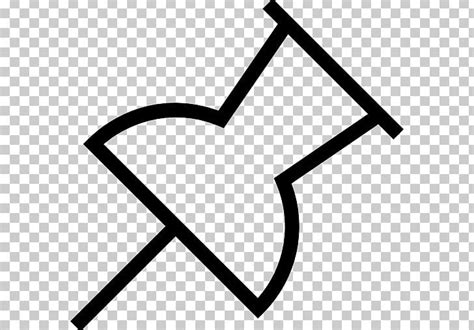 Drawing Pin Computer Icons PNG Clipart Angle Area Black And White