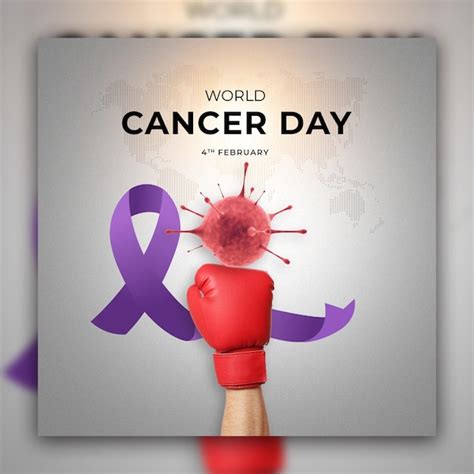 Premium Psd World Cancer Awareness Day Social Media Post And