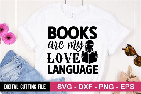 Books Are My Love Language Svg Graphic By Designdealy · Creative Fabrica