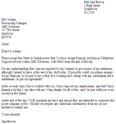 Get Our Image Of Resignation Letter For Hostile Work Environment For