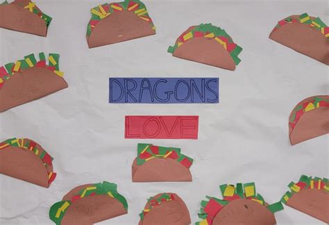 "Dragons Love Tacos" Craft in 2024 | Easy paper crafts, Preschool art, Preschool crafts