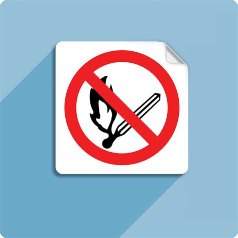 No Naked Flame Symbol Sign Staymarked