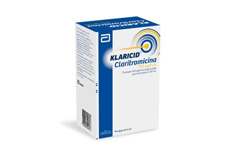 Klaricid Granulos 250 mg 5 mL Caja Con Frasco Con 50 mL Suspensión