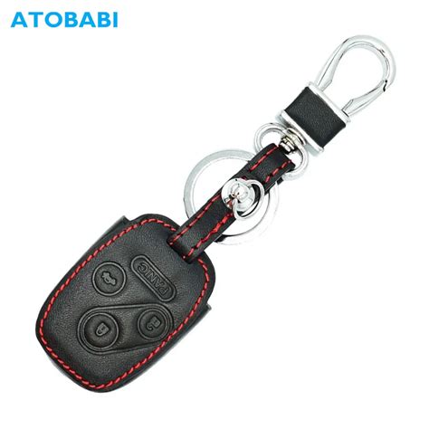 Atobabi Leather Car Key Cover For Honda Accord Cr V Civic Insight