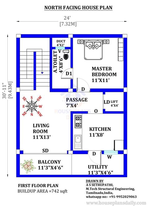 House Plans North Facing 1bhk Home Design G 5 Ghar Ka Naksha