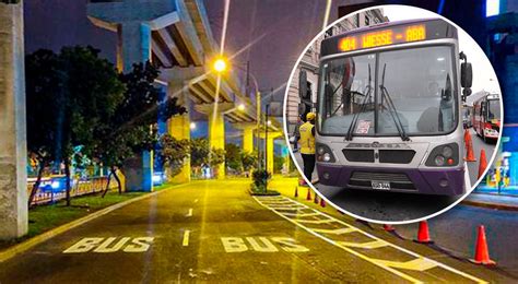 San Juan De Lurigancho Atu Implementa Carriles Exclusivos Solo Bus Que