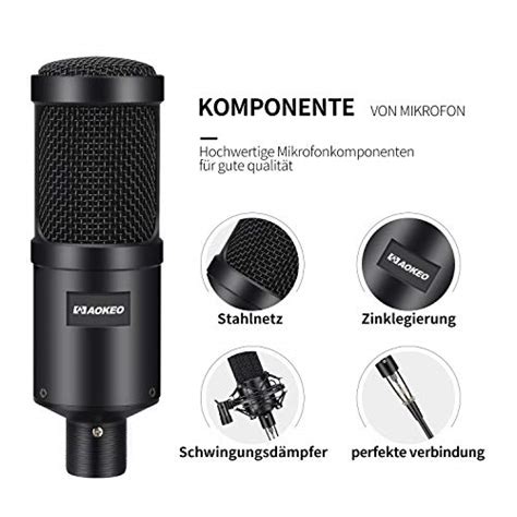 Aokeo AK 60 Professional Condenser Microphone Music Studio MIC Podcast