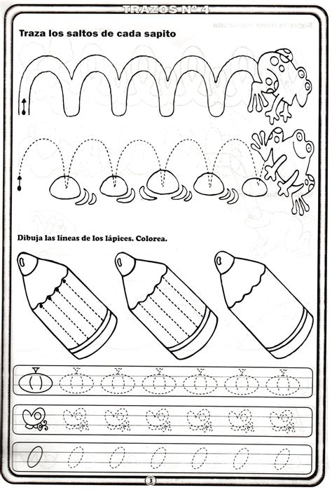 Trazos 10 Trazos Preescolar Fichas Actividades Para C4B