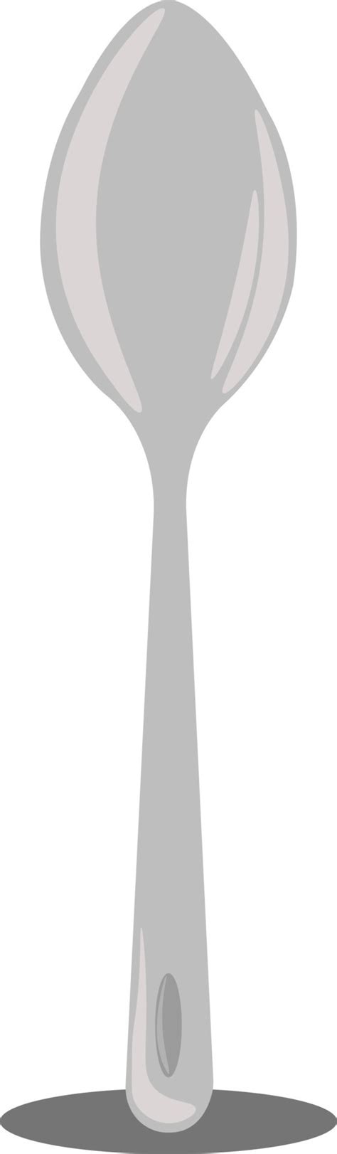 Spoon, illustration, vector on white background. 13611047 Vector Art at ...