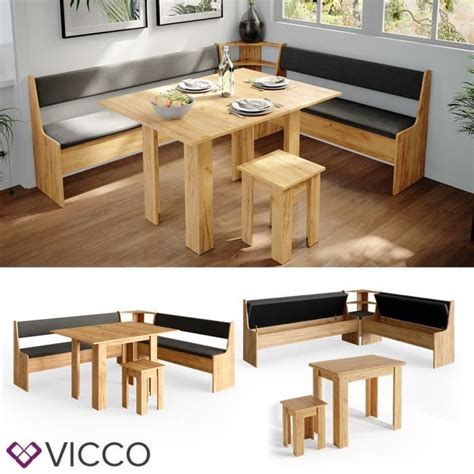 Mode Moderne Ensemble Table Et Bancs En Angle Vicco Roman Banc De