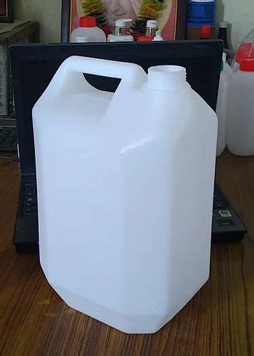 5L White HDPE Jerry Can Flat Shape Capacity 5 Litre At Rs 40 Piece In