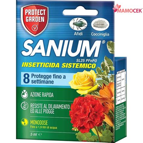 SANIUM Giardino Insetticida Sistemico Concentrato 5ml Da Diluire Fino 1