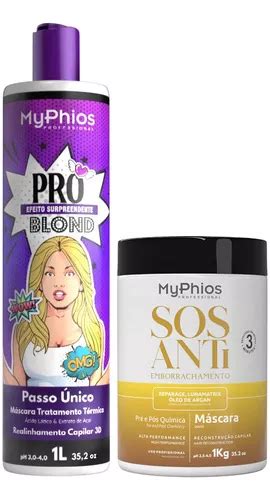 Selagem Myphios Blond Pro Hidrataçao sos 1 kg Parcelamento sem juros