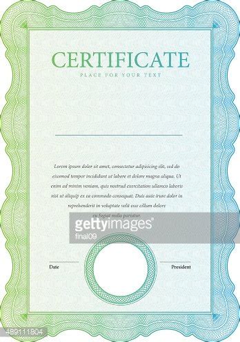 Vintage Certificate Template Diplomas Currency Stock Vector