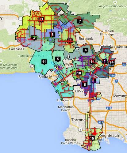 Los Angeles City Council District Map - Maps For You