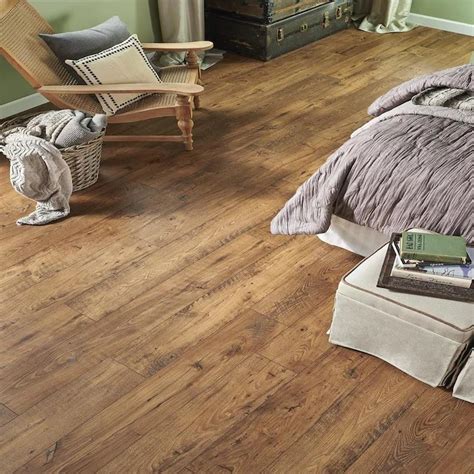 Pergo Portfolio Wetprotect Waterproof Rustic Amber Chestnut Embossed Wood Plank Laminate