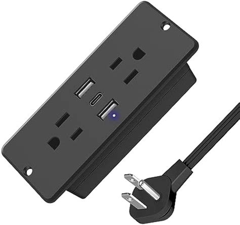 Amazon Conference Recessed Power Strip Socket With USB Ports Table