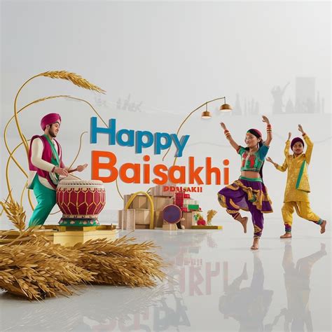 Premium Photo Baisakhi Happy Baisakhi Vaisakhi Festival Background