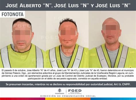 Detienen En Durango A Tres Presuntos Secuestradores Del Estado De