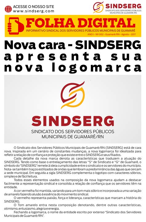 Nova Cara Sindserg Apresenta Sua Nova Logomarca Sindserg Guamar