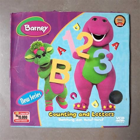 Vcd Original Barney Edukatif Counting And Letters Berhitung And Huruf