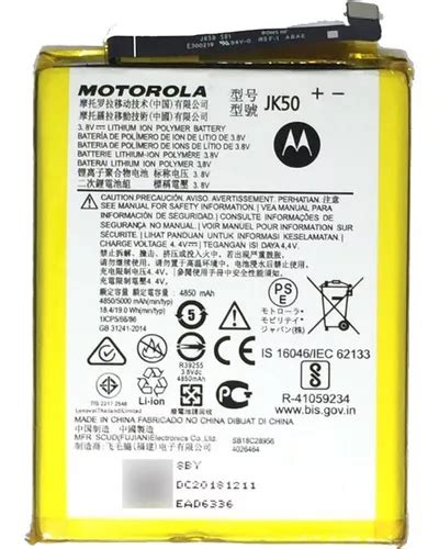 Bateria Motorola Moto E7i Power Xt2097 Jk50 100 Original