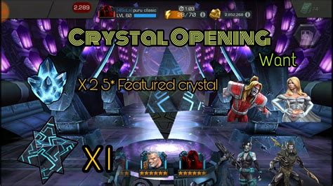 Mcoc Crystal Opening 2 X 5 Star Featured 1 X 6 Star Basic Any Luck Youtube