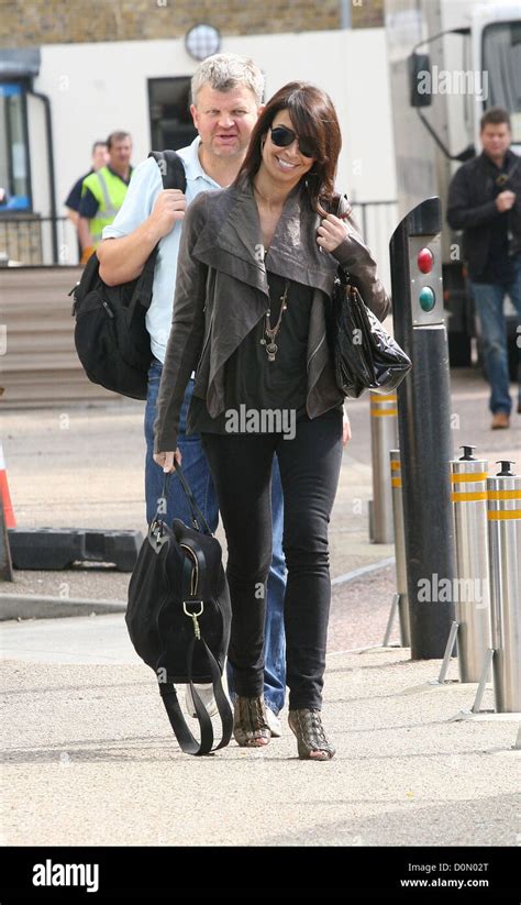 Adrian Chiles and Christine Bleakley arriving at the ITV studios London ...