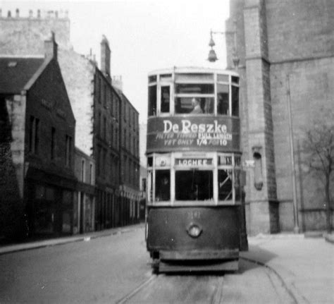 Tour Scotland Old Photograph Tram To Lochee Dundee Scotland