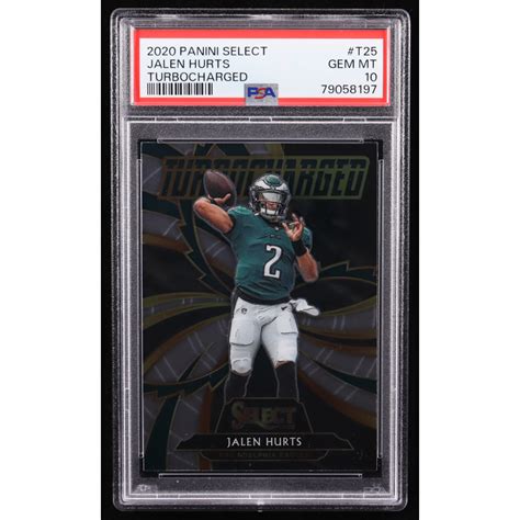 Jalen Hurts Select Turbocharged Rc Psa Pristine Auction