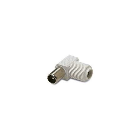 Mod 126 E Conector Antena TV Macho Acodado Mercasat