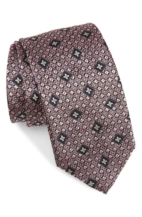 Ermenegildo Zegna Men S Floral Medallion Silk Tie Editorialist