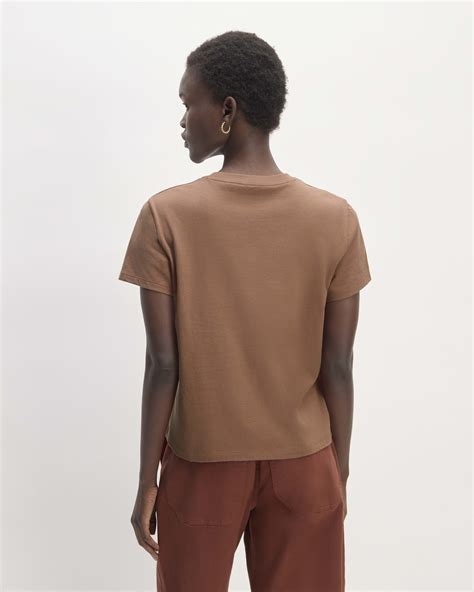 The Box Cut Tee In Essential Cotton Carob Brown Everlane