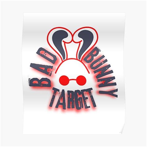 Bad Bunny Target Poster For Sale By Designoptim Redbubble