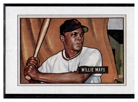 Bowman Sweepstakes Willie Mays Reprint Ebay