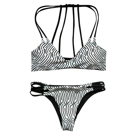 Popular Zebra Print Bikini Buy Cheap Zebra Print Bikini Lots From China