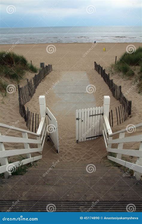 Noordwijk Beach, Netherlands Stock Photo - Image of province, area ...