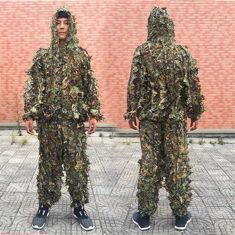 Men Women Kids Outdoor Ghillie Suit Camouflage Clothes Jungle Suit Cs